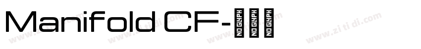 Manifold CF字体转换